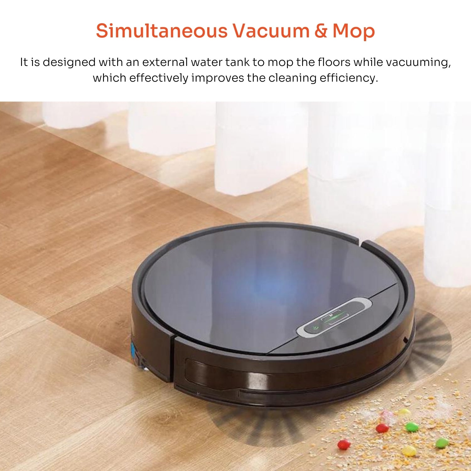 Simultaneous vacuum & Mop