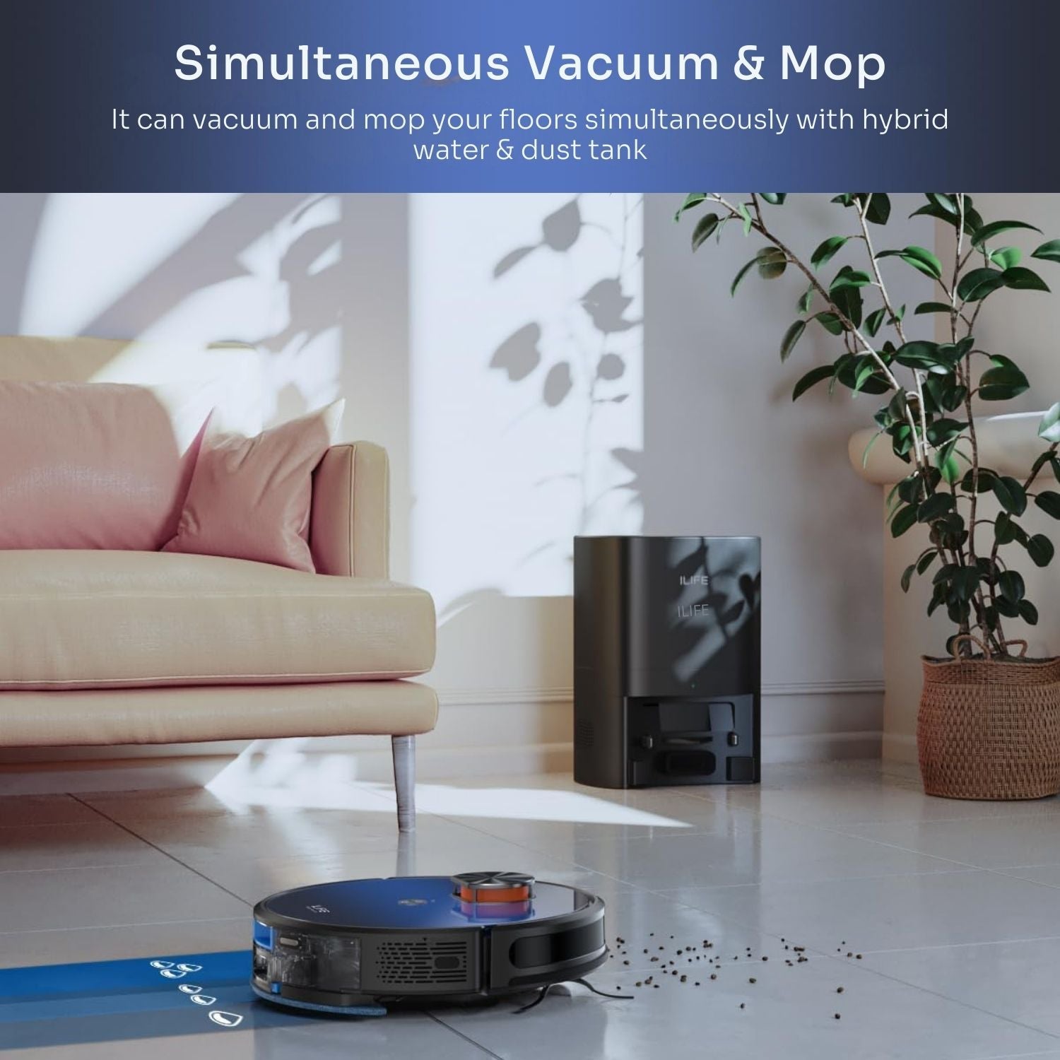 Simultaneous Vacuum & mop