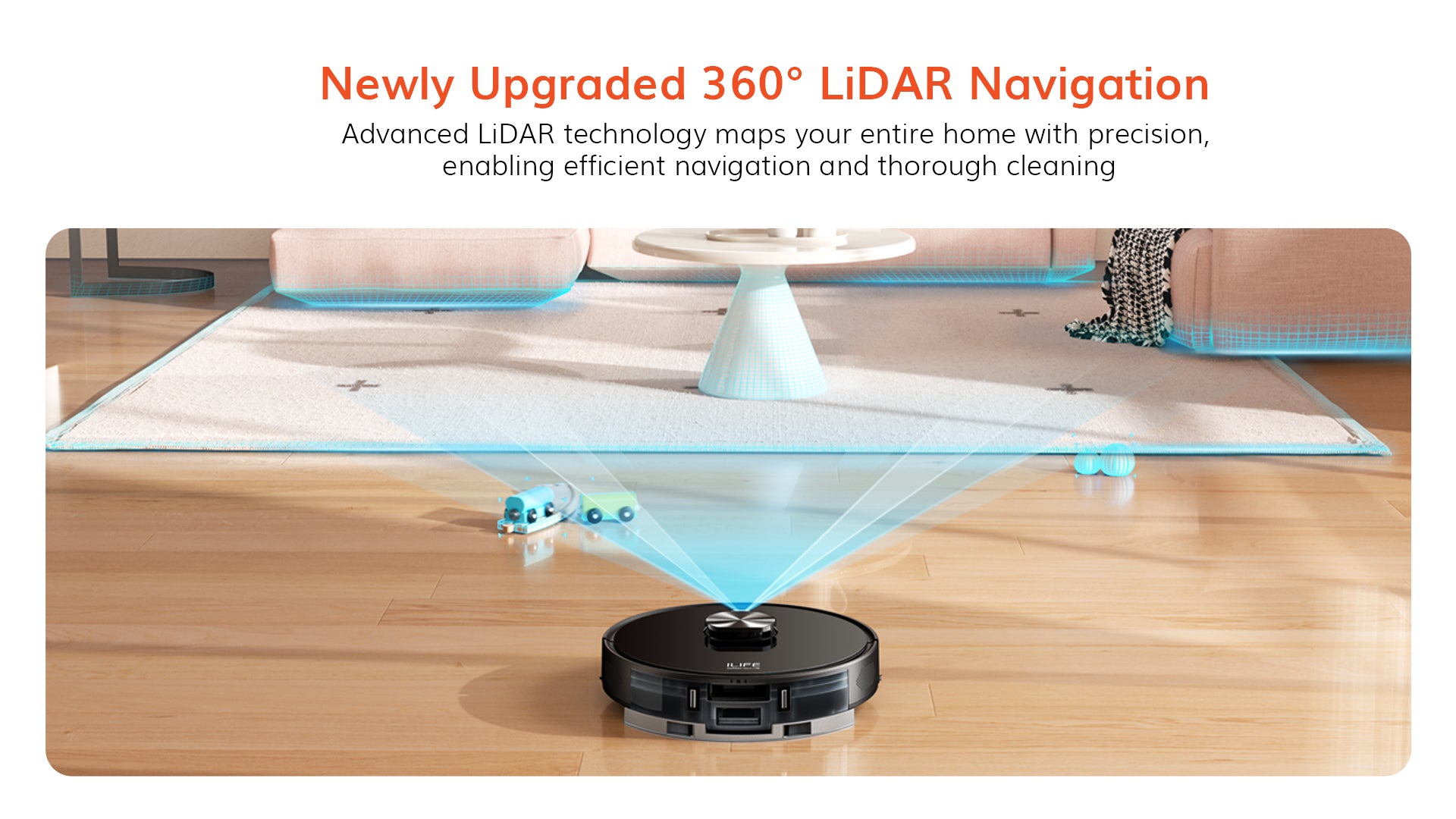 ILIFE T20s Ultra LiDAR navigation