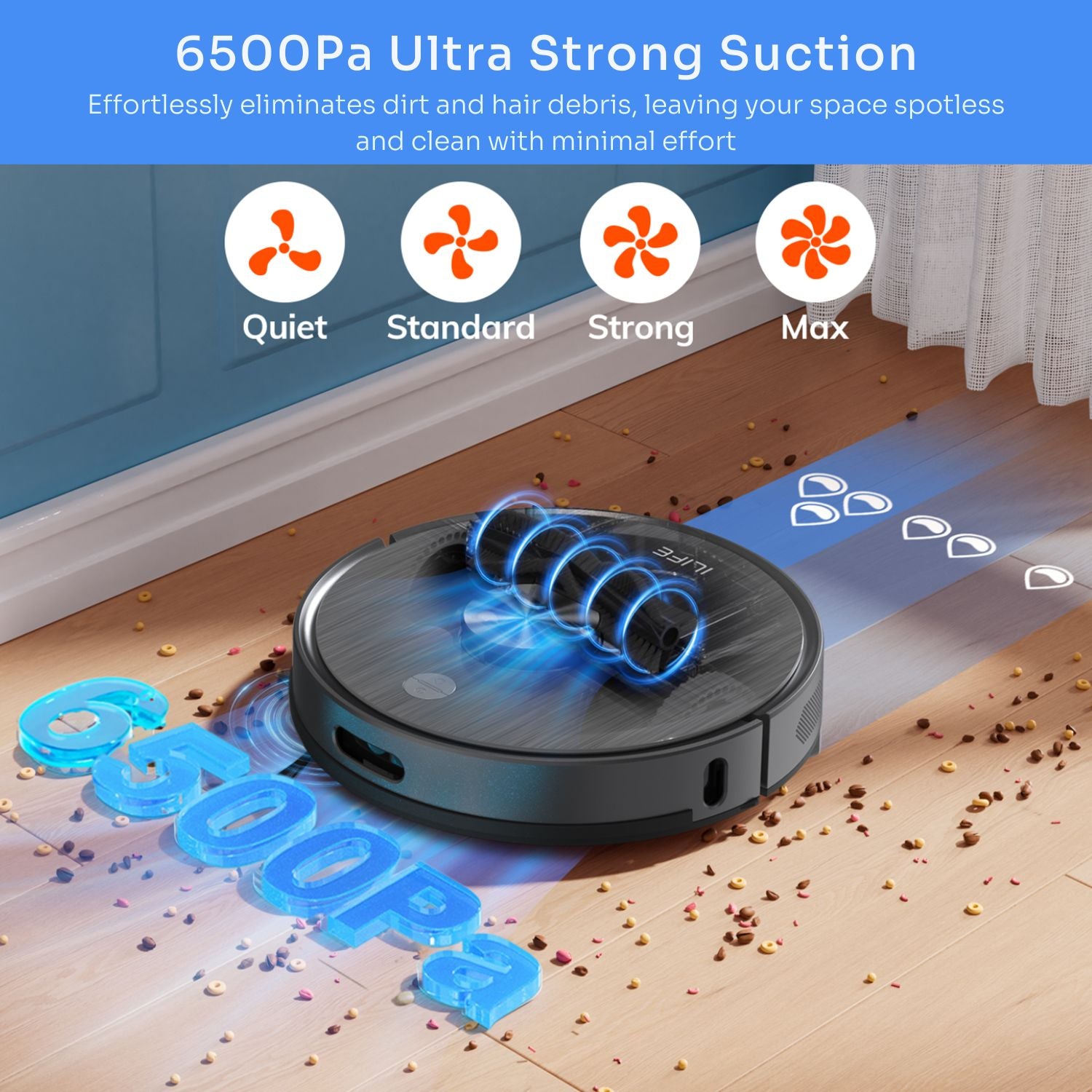 6500 Pa Ultra strong Suction
