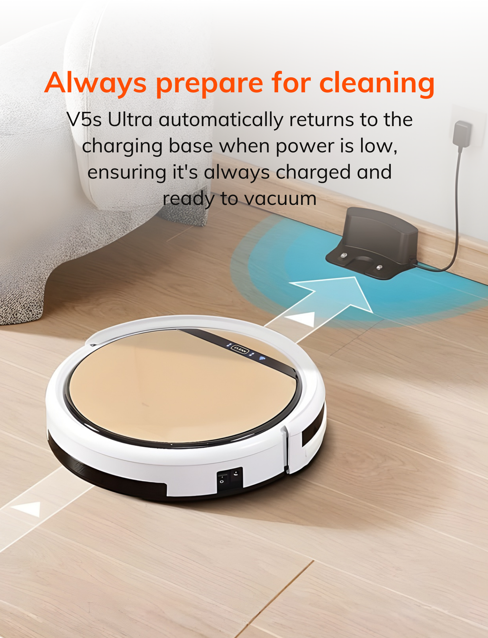 ILIFE V5s Auto recharging 