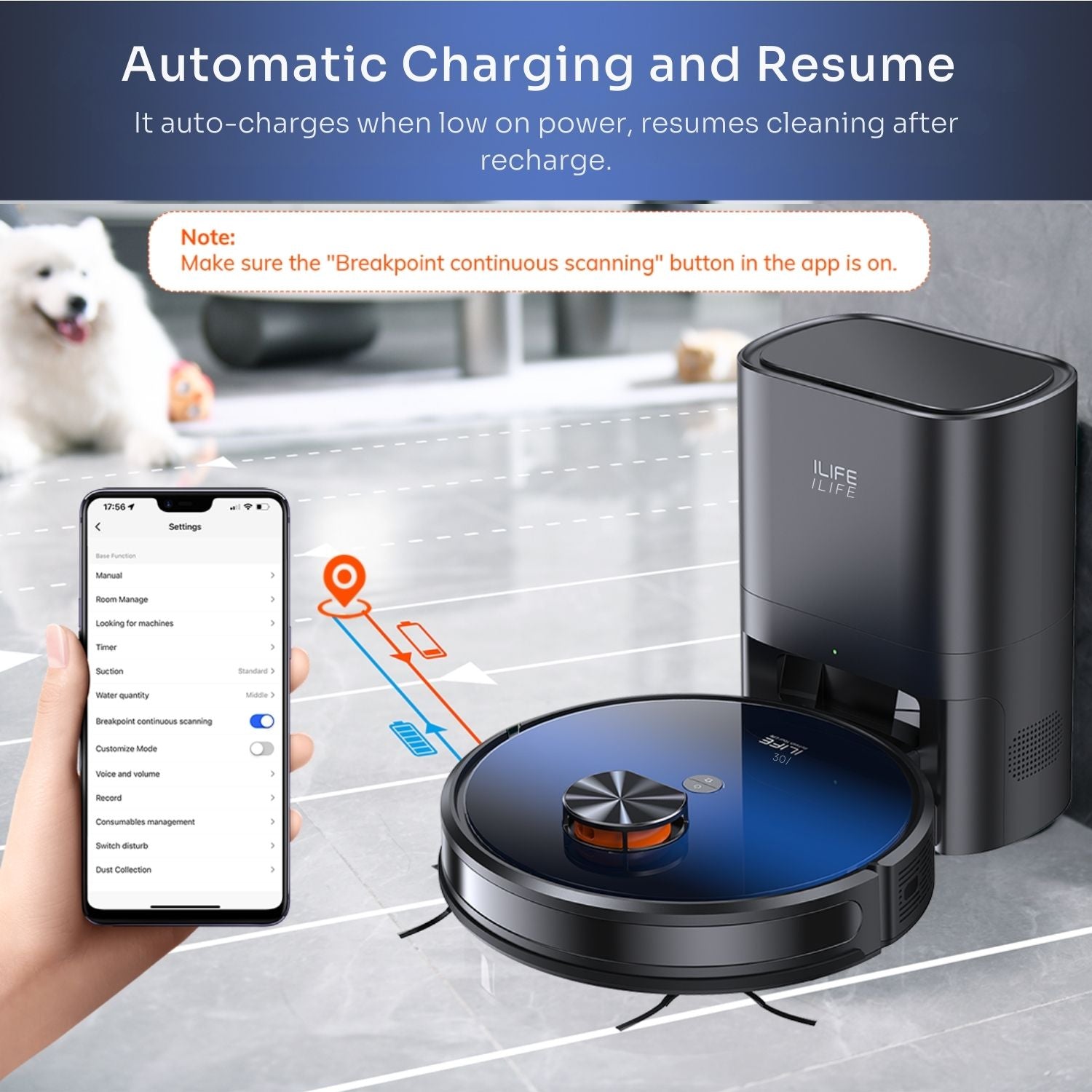 Automatic Charge & resume 