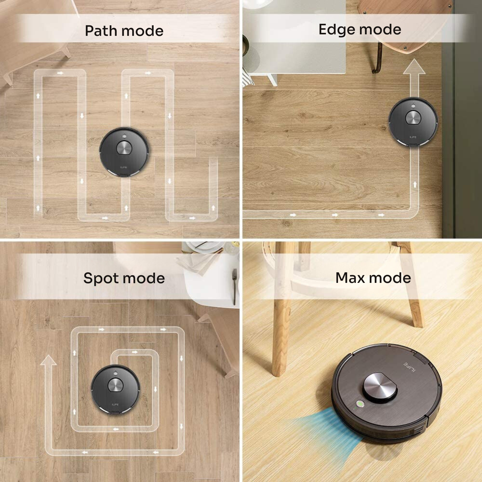 Multiple cleaning modes 