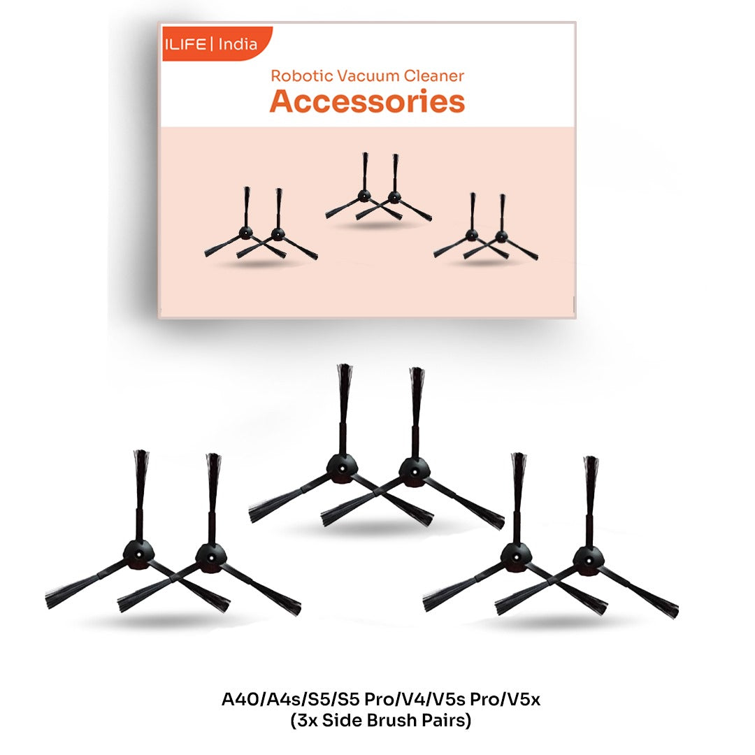 A40/A4s/S5/S5 Pro/V4/V5s Pro/V5x Side Brush - (3x Pairs)