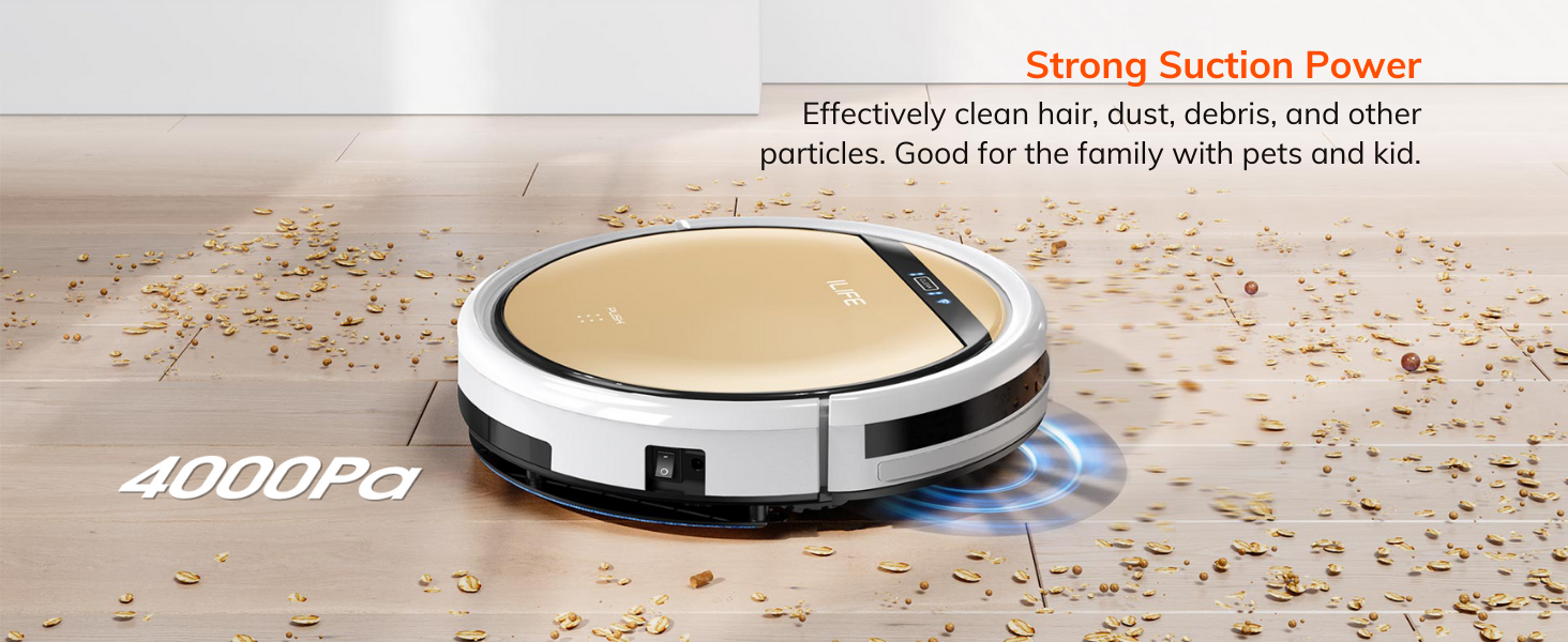 ILIFE V5s Ultra 4000Pa suction 