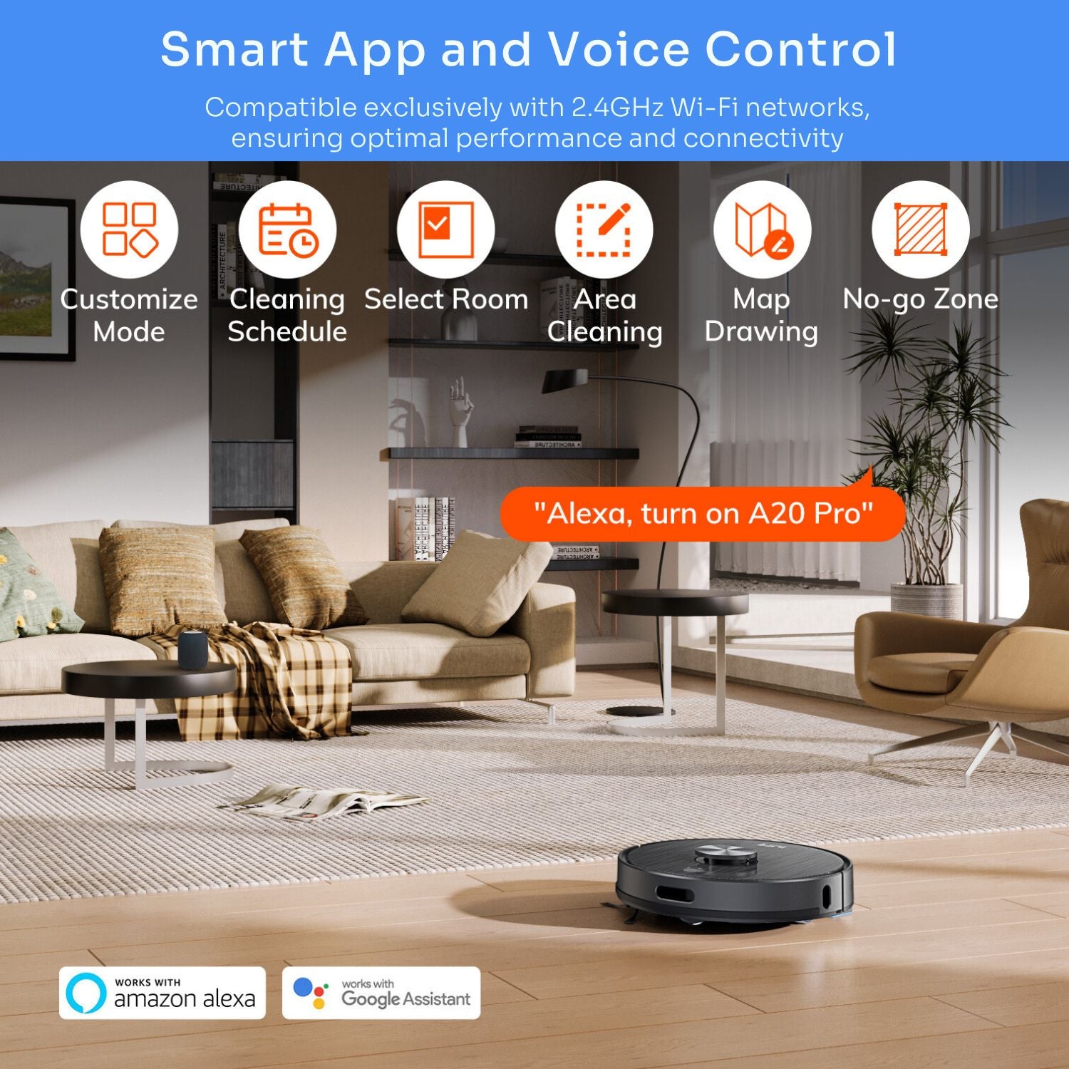 Smart app and Voice control 