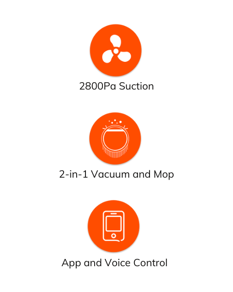 ILIFE V5s Ultra robot vacuum with 4000Pa suction 2 in 1 vacuum mop and smart app voice control