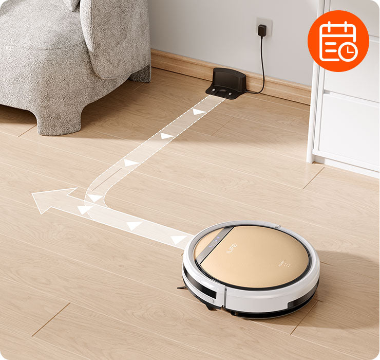 ILIFE V5s Ultra robot vacuum automatically returning to the dock 